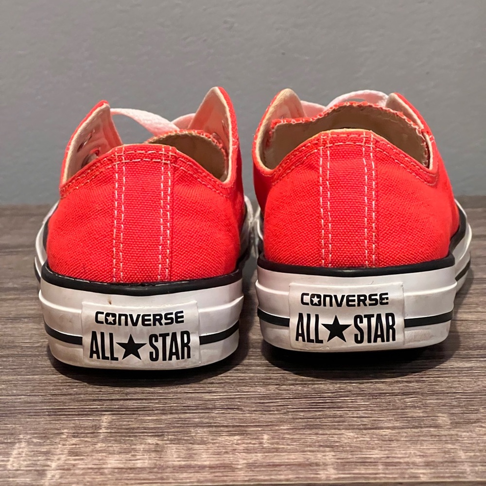Gently Used Bright Orange Converse - Picture 4 of 5